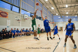 Andrew Curiel '18 on the basketball court. 