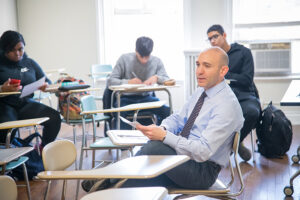 David Aliano teaching a class.