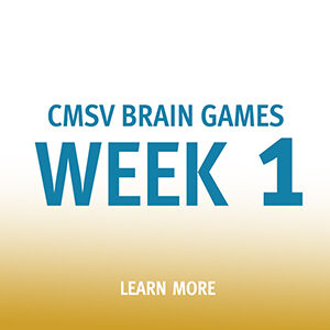 Button that says "CMSV Brain Games Week 1"