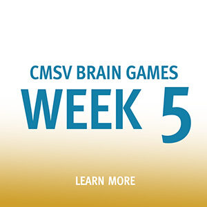 Button saying "CMSV Brain Games Week 5"