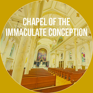 Button saying "Chapel of the Immaculate Conception"