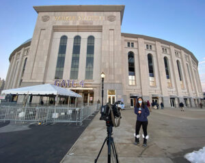 Michelle Ross at the Yankee Stadium