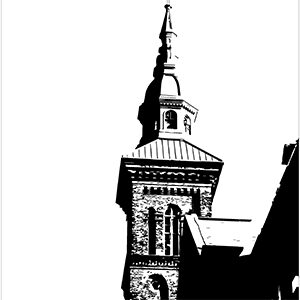 Cover of the Founders Hall coloring book. 