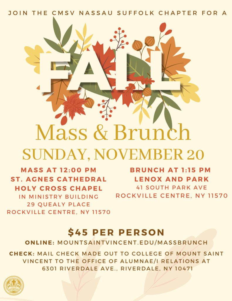 Fall Mass & Brunch Flyer