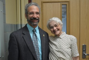 ParaMount Perspectives speaker Matthew J. Arduino ’79 with Sr. Mary Edward Zipf