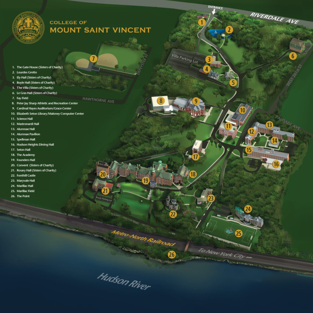 Cmsv Map 2500 College Of Mount Saint Vincent