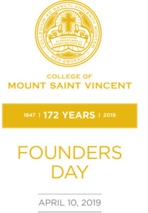 Founders Day 2019 Program cover saying "Founders Day" and featuring the College seal and name. 