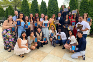 Award recipients pose at the Student Affairs Awards ceremony. 