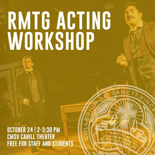 Flyer reading RMTG Acting Workshop