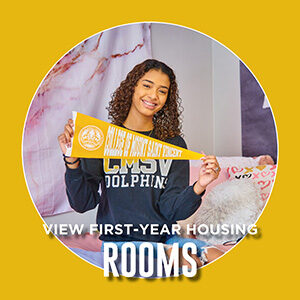 Button saying "vew first-year housing"