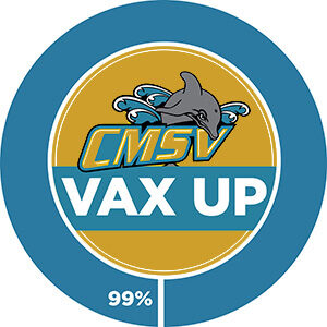 Graphic saying CMSV VaxUp 99%