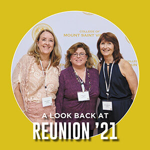 Graphic saying "a look back at Reunion '21"