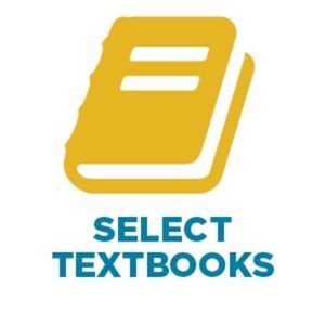 Graphic saying "select textbooks"
