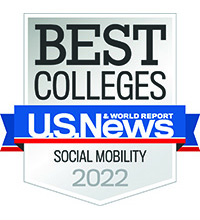 US News Best Colleges Social Mobility 2022 badge